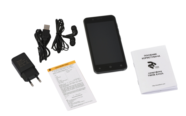 Смартфон 2E E450A DualSim Black