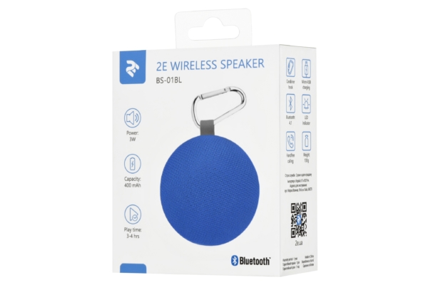 Портативна колонка 2E BS-01 Compact Wireless Blue