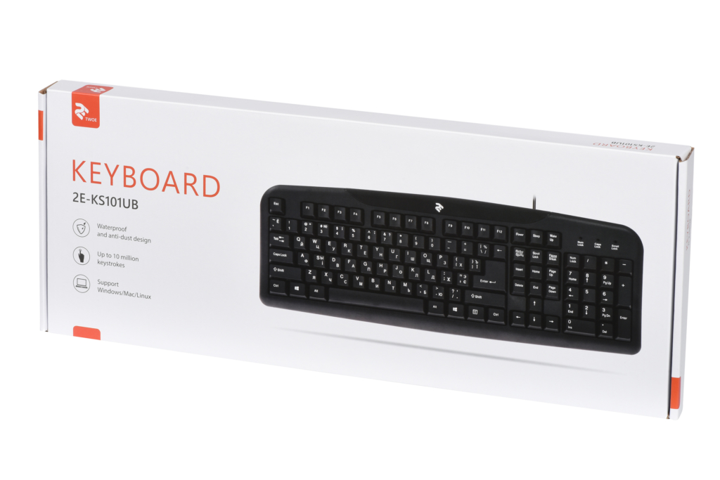 Клавиатура 2E KS 101 USB Black