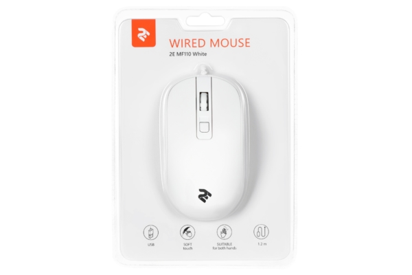 2E Миша MF110 USB White