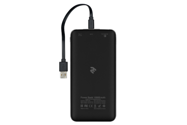 Power Bank 2E 10000 мАч Black Quick Charge