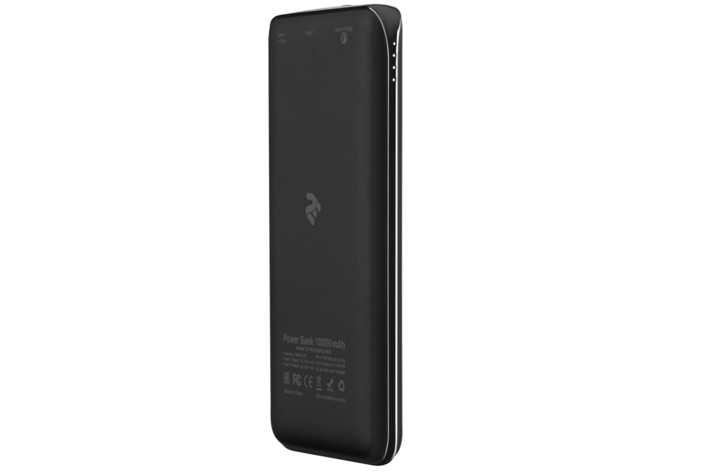 Power Bank 2E 10000 mAh Black Quick Charge
