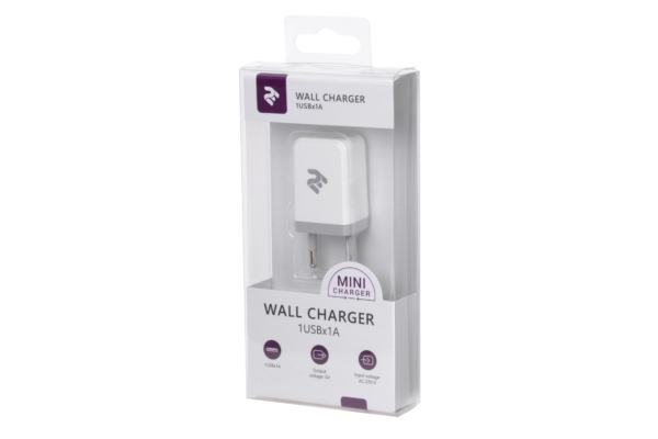 2E Мережевий ЗП USB Wall Charger USB[Мережевий ЗП USB Wall Charger USB:DC5V/1A, white]