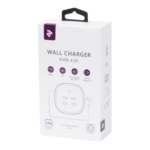 2E Wall Charger 4USB, 4.2A White
