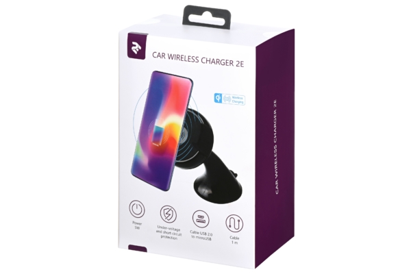 Беспроводное зарядное устройство 2E Car Mount Rotating Wireless Charger