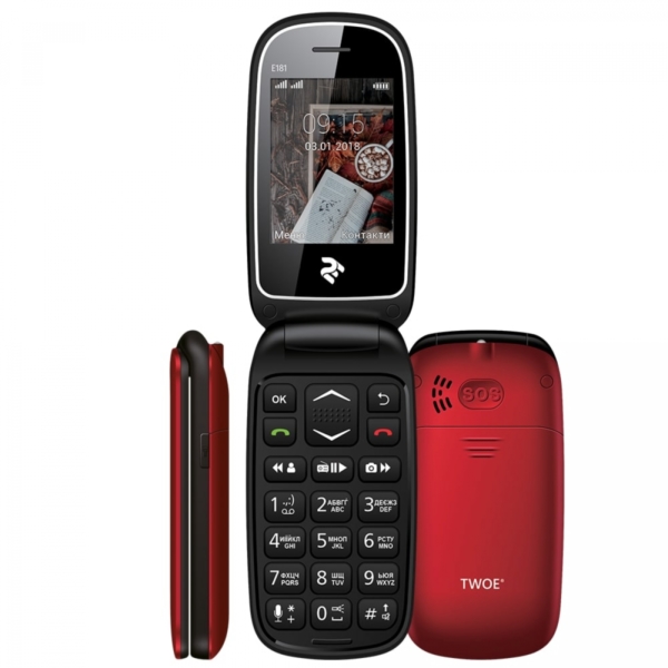 Мобільний телефон 2E E181 DualSim Red