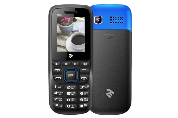 Мобільнй телефон 2E E180 DualSim Black-Blue