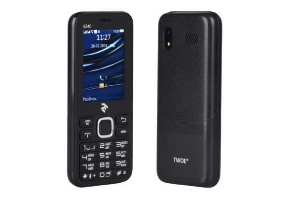 Мобильный телефон 2E E240 DualSim Black
