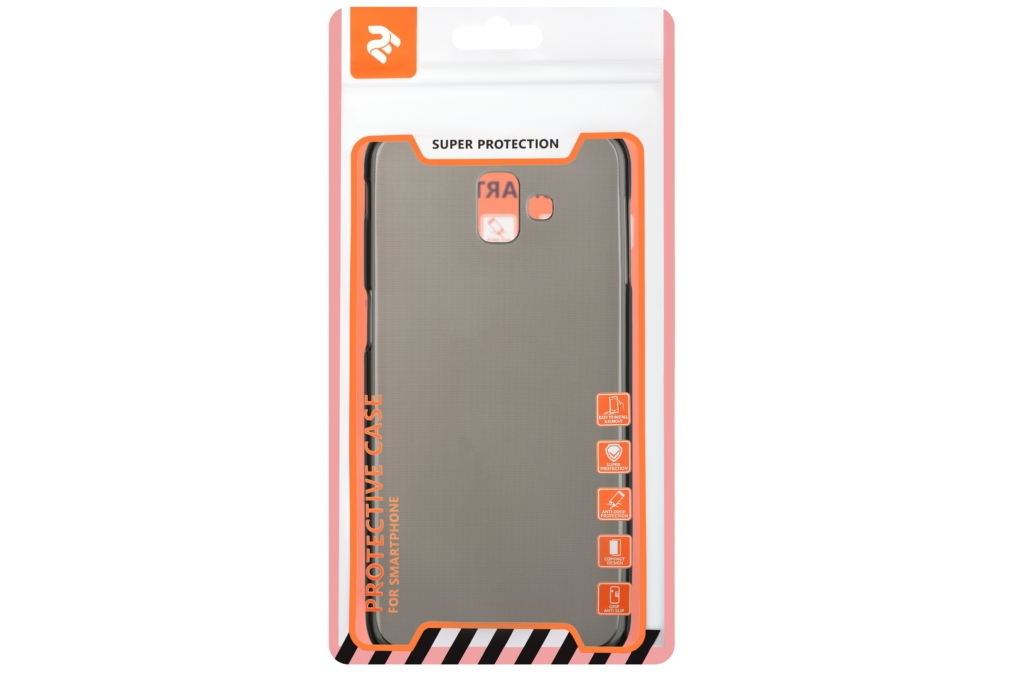 2E Basic Case for Samsung Galaxy J6 Plus 2018 (J610), Crystal, Black