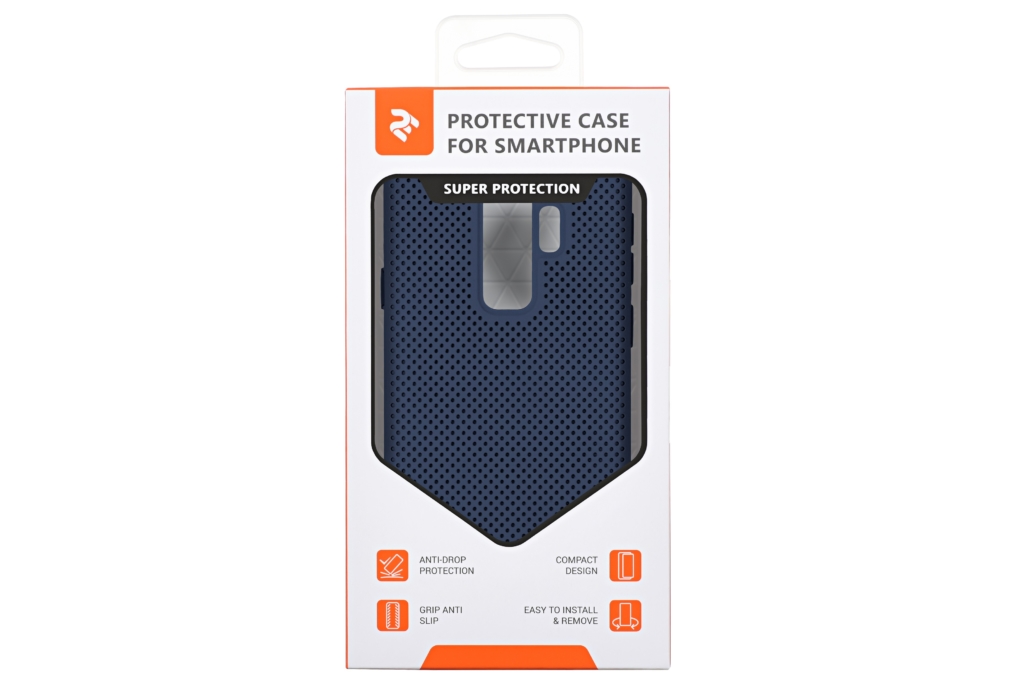 2Е Case for Samsung Galaxy S9 Plus, Dots, Navy