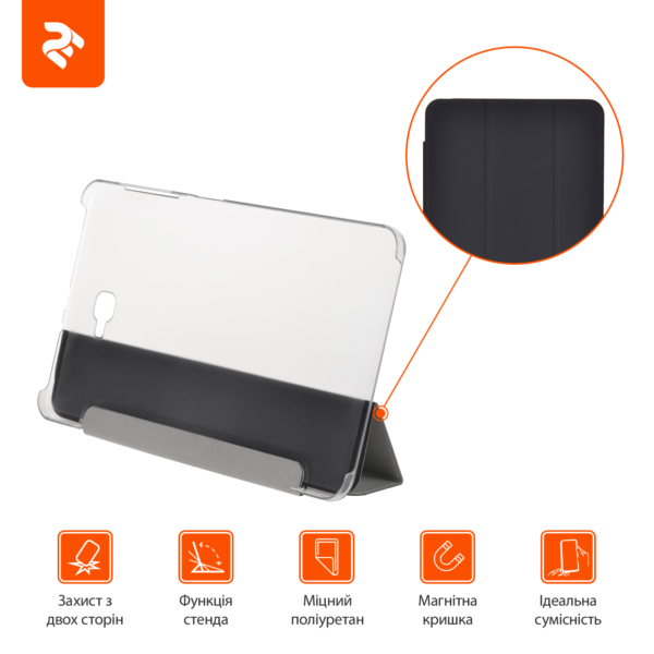 Чехол 2E для Samsung Galaxy Tab A 10.1″ (T580/T585), Case, Black/TR