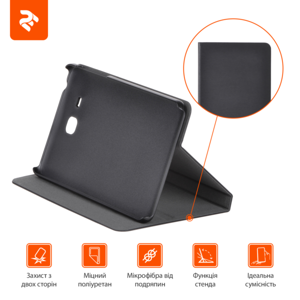 Чехол 2E для Samsung Galaxy Tab A 7″ (T280/T285), Folio Case, Black