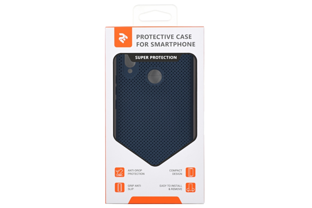 2Е Case for Huawei P Smart+, Dots, Navy