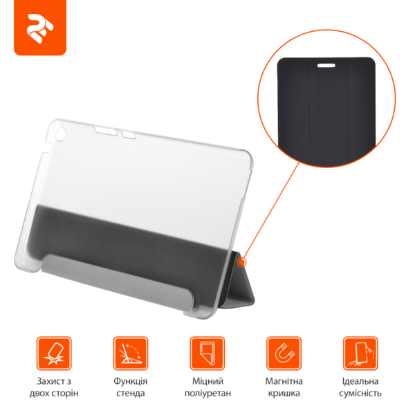 2E Tablet Case for Huawei MediaPad T3 8″, Case, Black/TR
