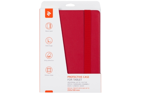 2E Universal Case for Tablets up to 10.8″, Red