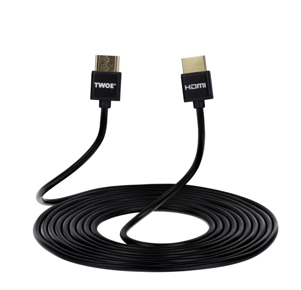 Кабель 2Е HDMI 2.0 (AM/AM), Slim, High Speed, Alumium Black 3m