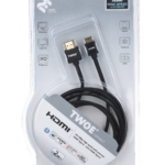 Кабель 2Е Ultra Slim HDMI 1.4 (AM/miniAM) High Speed, Alumium Black 2m