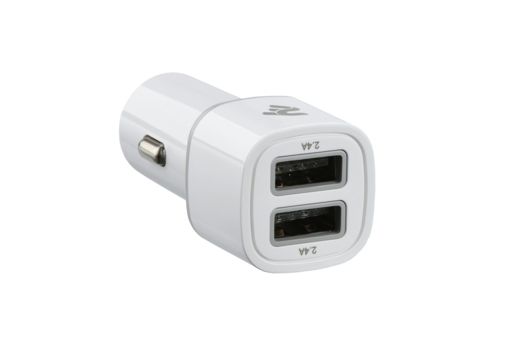 Автомобильное ЗУ 2E Dual USB Car Charger 2.4Ax2.4A White