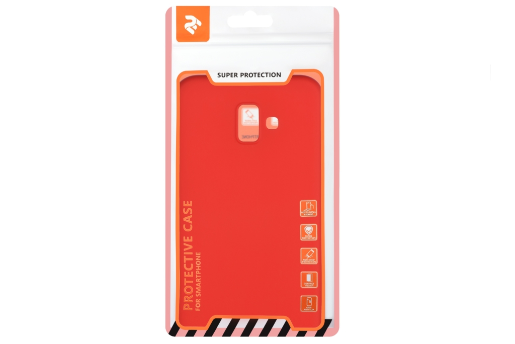 2E Basic Case for Samsung Galaxy J6 Plus 2018 (J610), Soft touch, Red