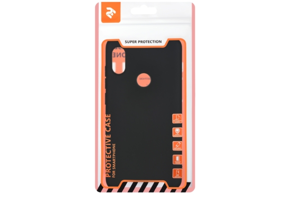 2E Basic Case for Xiaomi Redmi Note 6 Pro, Soft touch, Black