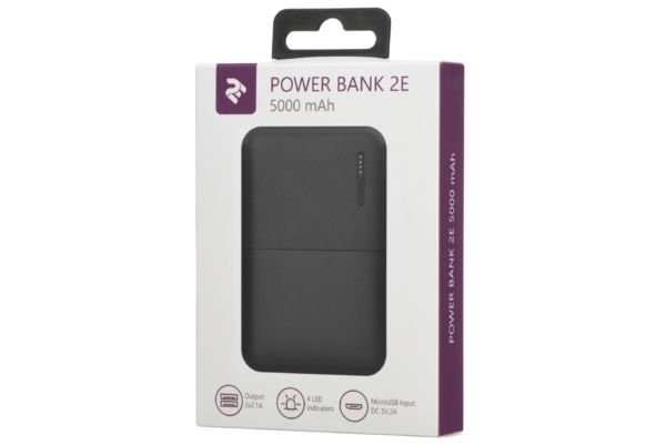 Power Bank 2Е 5000 мАч Black