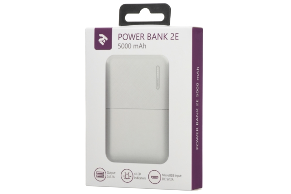 Power Bank 2Е 5000 мАч White
