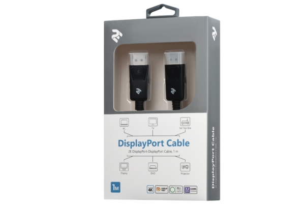 Cable 2Е DisplayPort to DisplayPort, (AM/AM), 1 m