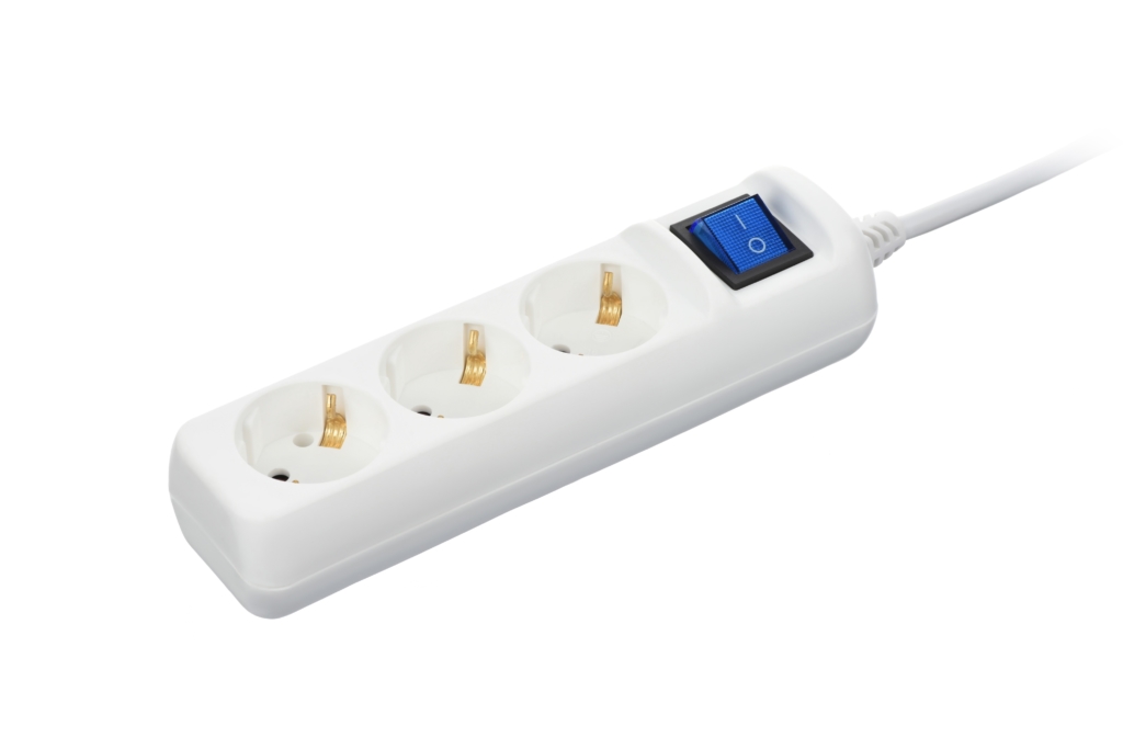 Surge Protector 2E with 3 sockets and a switch 3G1.0, 3m, white