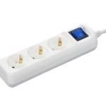 Surge Protector 2E with 3 sockets and a switch 3G1.0, 3m, white