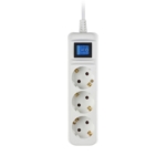 Surge Protector 2E with 3 sockets and a switch 3G1.0, 5m, white
