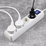 Surge Protector 2E with 4 sockets and a switch 3G1.0, 3m, white