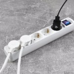 Surge Protector 2E with 5 sockets and a switch 3G1.0, 5m, white