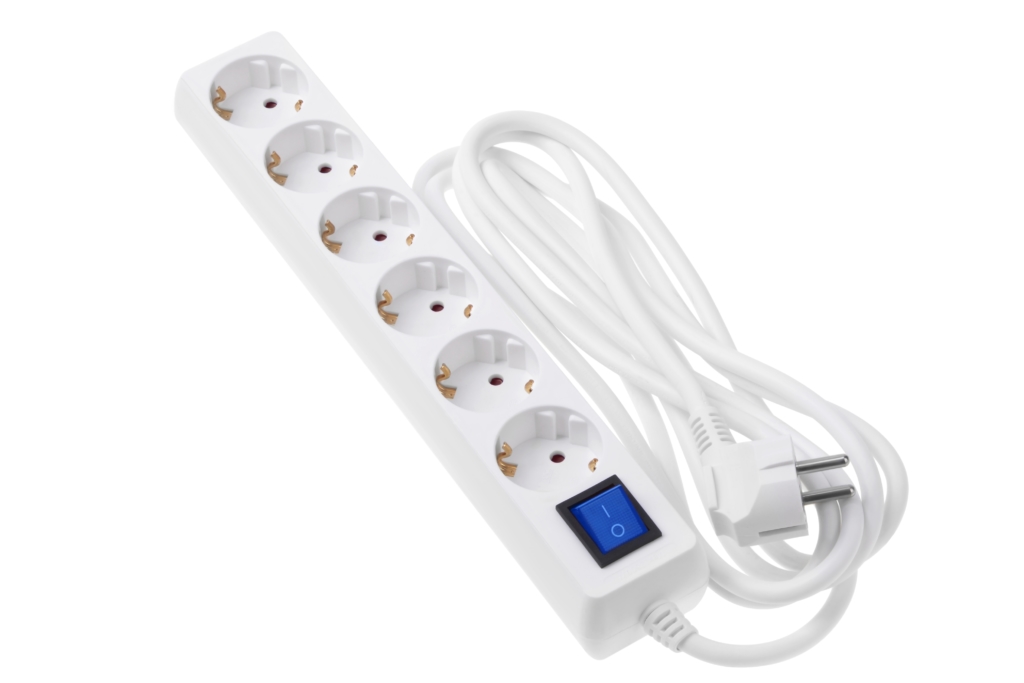 Surge Protector 2E with 6 sockets and a switch 3G1.0, 3m, white