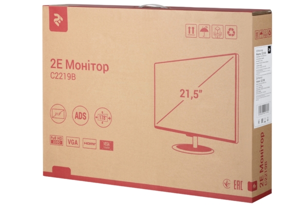 Монітор 2E C2219B Black