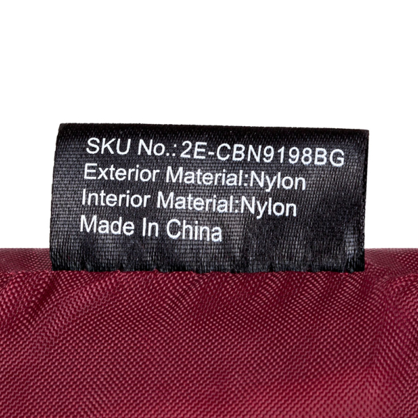 Laptop Bag 2E CBN9198BG, CrossSquares 16″, Burgundy