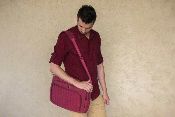 Laptop Bag 2E CBN9198BG, CrossSquares 16″, Burgundy