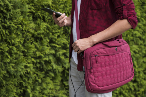 Laptop Bag 2E CBN9198BG, CrossSquares 16″, Burgundy