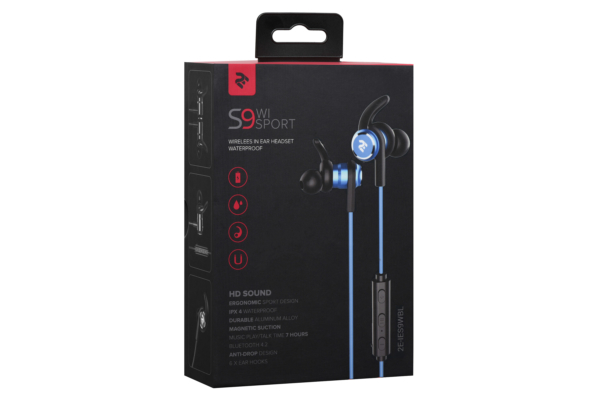 Earphones 2E S9 WiSport, Blue