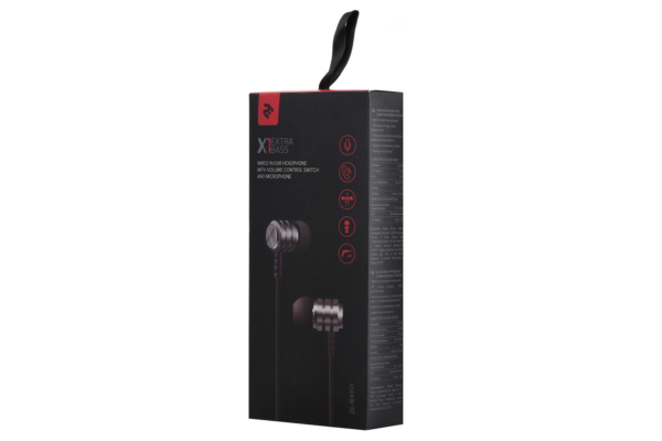 Наушники 2E X1 Extra Bass, Grey