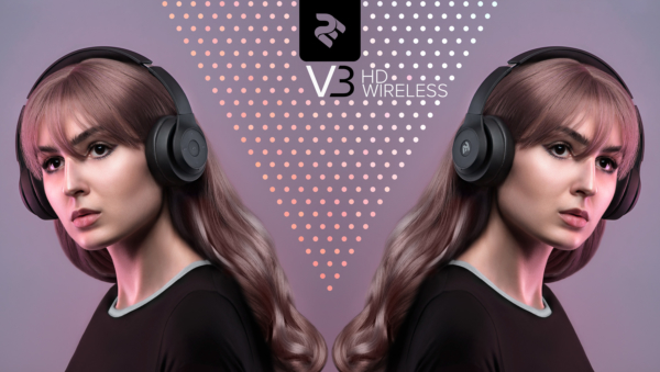 Наушники 2E V3 HD Wireless, Black