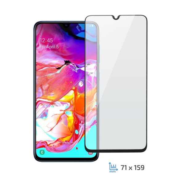 Защитное стекло 2E Samsung Galaxy A70, 2.5D FCFG, black border
