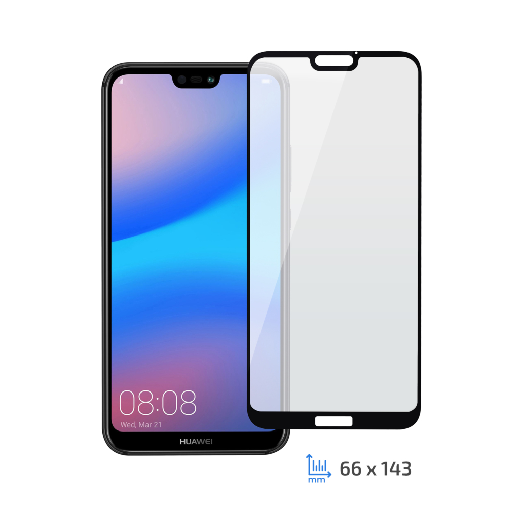 Захисне скло 2E для Huawei P20 Lite, 3D Black border EG