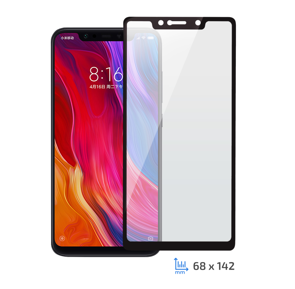 Protective Glass 2E Xiaomi Mi 8 SE, 3D Black border FG
