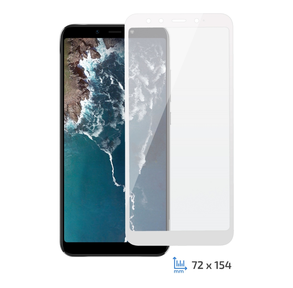 Захисне скло 2E Xiaomi Mi A2, 3D white border FG