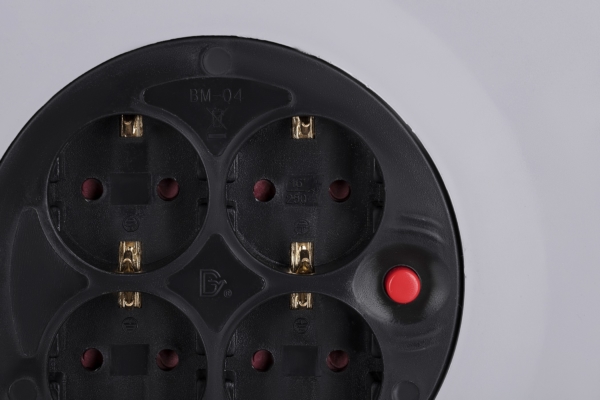 Extension Cord Reel 2E with 4XSchuko Plug, IP20, 3Gx1.5mm, 40 m