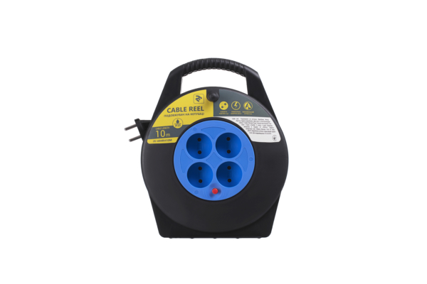 Extension Cord Reel 2E with 4 Plugs, manual, Р20, 2Gх1.5mm, 10 m