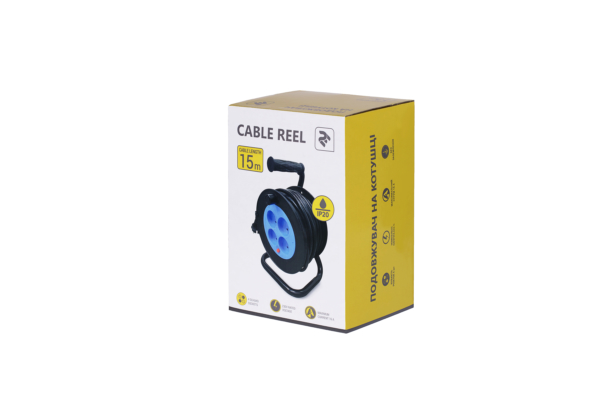 Extension Cord Reel 2E with 4 Plugs, ІР20, 2Gх1.5mm, 15 m