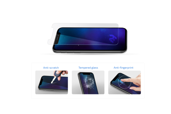 Комплект 3 в 1 Защитное стекло 2E Huawei P Smart, 2.5D Clear