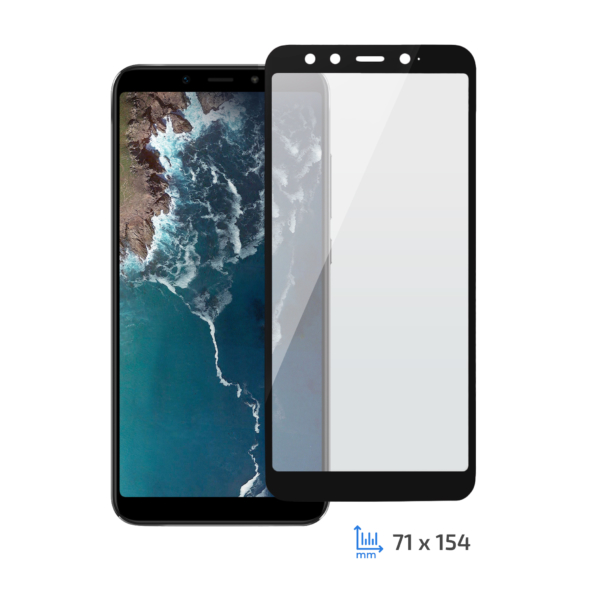Защитное стекло 2E Xiaomi Mi A2, 2.5D black border FG