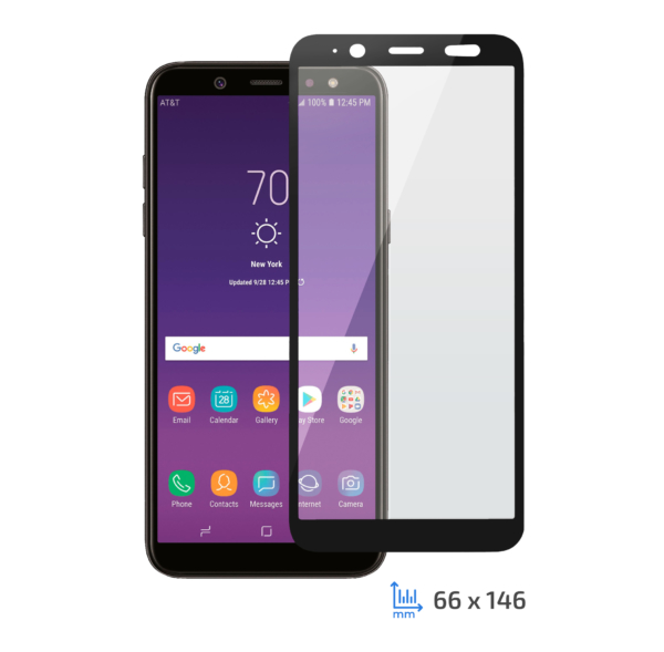 Защитное стекло 2E Samsung Galaxy A6, 3D black border FG